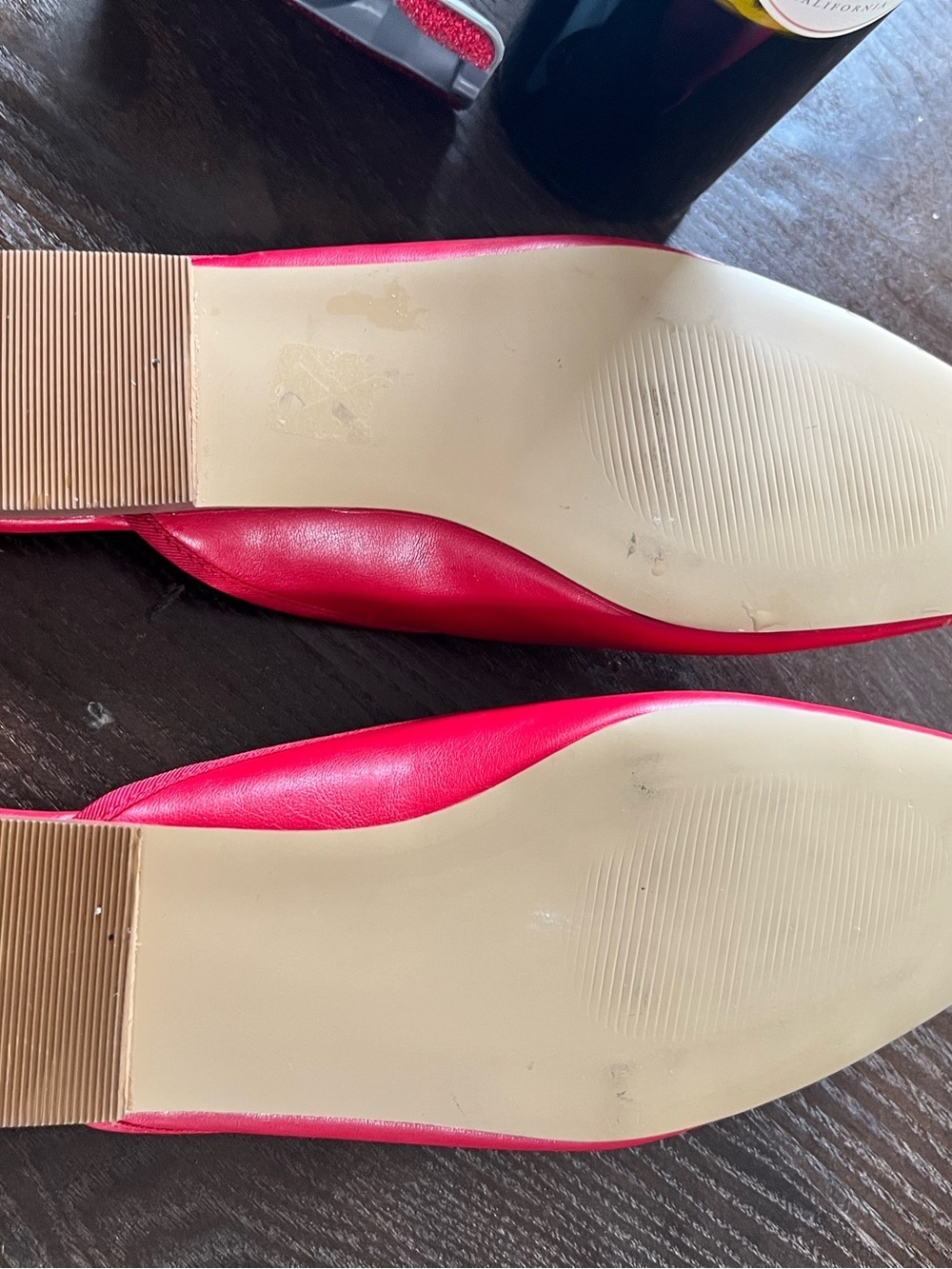 Seraphine Red Square-Toe Slip-On Mules with Bow Detail - Picture 4 of 7